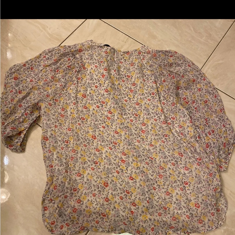 Ganni floral blouse size large - Picture 5 of 5